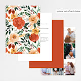 "Flourishing" - Wedding Invitations in Bloom by Beth Schneider - Back of Card