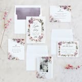 "Fancifully" - Wedding Invitations in Dust Mauve by Everett Paper Goods - Invitation Suite
