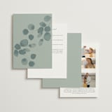 "Silver Dollar Eucalyptus" - Wedding Invitations in Silver Dollar by Shannon Chen of Four Wet Feet Studio - Back of Card Options