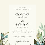 "Gardens Edge" - Wedding Invitations in Garden by Grace Kreinbrink - Close-Up