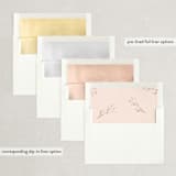 "ring box" - Wedding Invitations in Blush by Phrosné Barwood - Envelope Liner Options