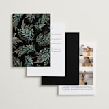 "Forest Crest" - Wedding Invitations in Obsidian by Alethea and Ruth - Back of Card