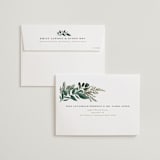 "Forest Crest" - Wedding Invitations in Obsidian by Alethea and Ruth - FREE Recipient Addressing