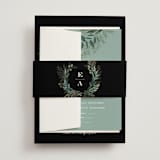 "Forest Crest" - Wedding Invitations in Obsidian by Alethea and Ruth - Assembled