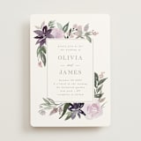 "Garden Stroll" - Wedding Invitations in Lilac by Creo Study - Front