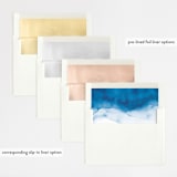 "Watercolor waves" - Wedding Invitations in Ocean by Yuliya Evseeva - Envelope Liner Options