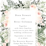 "beautiful posies" - Wedding Invitations in Fresh by Phrosné Barwood - Close-Up