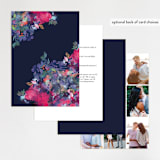 "Georgia" - Wedding Invitations in Navy by Lori Wemple - Back of Card