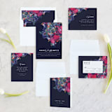 "Georgia" - Wedding Invitations in Navy by Lori Wemple - Invitation Suite