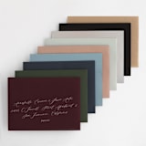 "Midnight Botanicals" - Wedding Invitations in Plum by Susan Moyal - Colored Envelopes Available