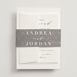 "Simplicity" - Wedding Invitations in Smoke by Amy Ngo - Assembled