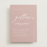 "Villa" - Wedding Invitations in Blush by Chryssi Tsoupanarias - Front