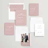 "Villa" - Wedding Invitations in Blush by Chryssi Tsoupanarias - Invitation Suite