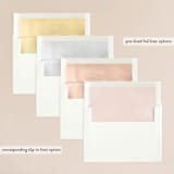 "Sculpture Garden" - Wedding Invitations in Desert by Hooray Creative - Envelope Liner Options