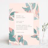"Boho botanics" - Wedding Invitations in Coral by Creo Study - Front
