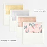 "Boho botanics" - Wedding Invitations in Coral by Creo Study - Envelope Liner Options
