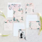 "Boho botanics" - Wedding Invitations in Coral by Creo Study - Invitation Suite
