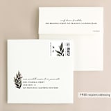 "Floral Square" - Wedding Invitations in Classic Red by Dane Great Designs - FREE Recipient Addressing