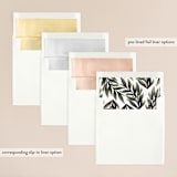 "Floral Square" - Wedding Invitations in Classic Red by Dane Great Designs - Envelope Liner Options