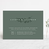 "Falling Branch" - Wedding Invitations in Eucalyptus by Amy Kross - Front