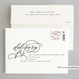 "Fountain Pen" - Wedding Invitations in Creme by Erin L. Wilson - FREE Recipient Addressing