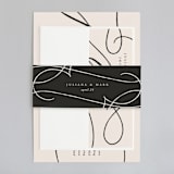 "Fountain Pen" - Wedding Invitations in Creme by Erin L. Wilson - Assembled
