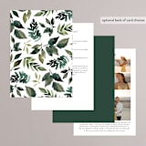 "Clearing" - Wedding Invitations in Leaf by Alethea and Ruth - Back of Card