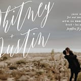 "Signed" - Wedding Invitations in Pearl by Roxy Cervantes - Close-Up