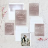 "plain paint" - Wedding Invitations in Taupe by Phrosné Barwood - Invitation Suite