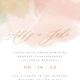 "Morning Mist" - Wedding Invitations in Blush by Carrie ONeal - Close-Up