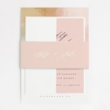 "Morning Mist" - Wedding Invitations in Blush by Carrie ONeal - Assembled
