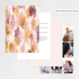"Mod Brush" - Wedding Invitations in Blush by Lisa Fee Paura - Back of Card