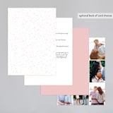 "Sea Froth" - Wedding Invitations in Blush by Creo Study - Back of Card