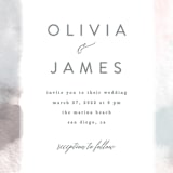"Sea Froth" - Wedding Invitations in Blush by Creo Study - Close-Up
