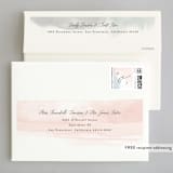 "Sea Froth" - Wedding Invitations in Blush by Creo Study - FREE Recipient Addressing