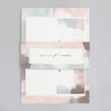 "Sea Froth" - Wedding Invitations in Blush by Creo Study - Assembled
