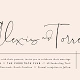 "Just the Two of Us" - Wedding Invitations in Blush by Jennifer Wick - Close-Up