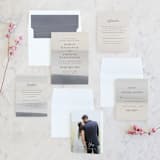 "Sunrise Waves" - Wedding Invitations in Ocean by Wildfield Paper Co - Invitation Suite