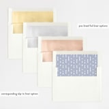 "Edgewater" - Wedding Invitations in Sunset by Griffinbell Paper Co. - Envelope Liner Options
