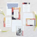 "Edgewater" - Wedding Invitations in Sunset by Griffinbell Paper Co. - Invitation Suite