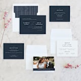 "Waltz" - Wedding Invitations in Nightfall by Jula Paper Co. - Invitation Suite