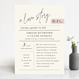 "A Storybook Wedding" - Wedding Invitations in Blush by Katy Shen - Front