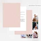 "A Storybook Wedding" - Wedding Invitations in Blush by Katy Shen - Back of Card