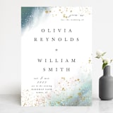 "Ethereal Dust" - Wedding Invitations in Topaz by Hannah Williams - Front