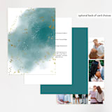 "Ethereal Dust" - Wedding Invitations in Topaz by Hannah Williams - Back of Card