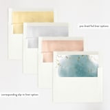 "Ethereal Dust" - Wedding Invitations in Topaz by Hannah Williams - Envelope Liner Options