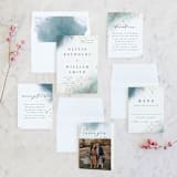 "Ethereal Dust" - Wedding Invitations in Topaz by Hannah Williams - Invitation Suite