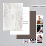 "Barnwood" - Wedding Invitations in Ash by Hooray Creative - Back of Card