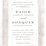 "Barnwood" - Wedding Invitations in Ash by Hooray Creative - Close-Up