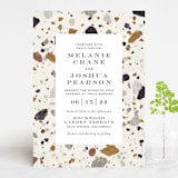 "Terrazzo Frame" - Wedding Invitations in Mustard by Amy Payne - Front